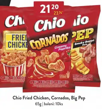 Qanto Chio Fried Chicken, Cornados, Big Pep 65g nabídka