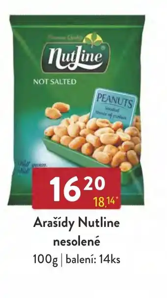 Qanto Arašídy Nutline nesolené 100g nabídka