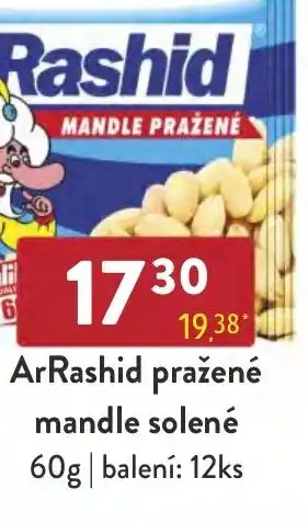 Qanto ArRashid pražené mandle solené 60g nabídka