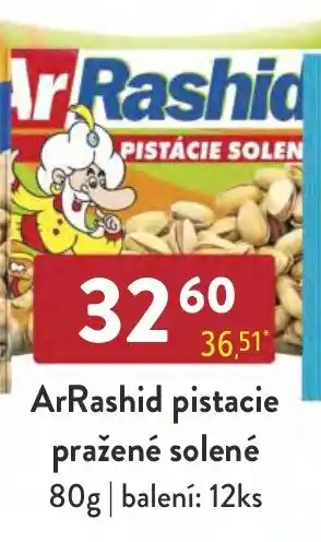 ArRashid pistacie pražené solené 80g
