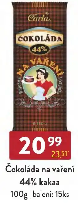 Qanto Čokoláda na vaření 44% kakaa 100g nabídka