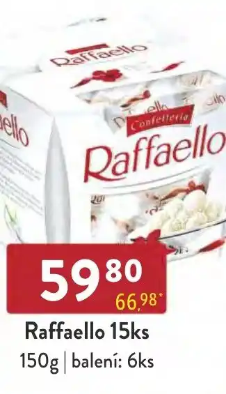 Qanto Raffaello 15ks 150g nabídka