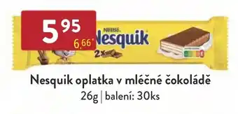 Qanto Nesquik oplatka v mléčné čokoládě 26g nabídka