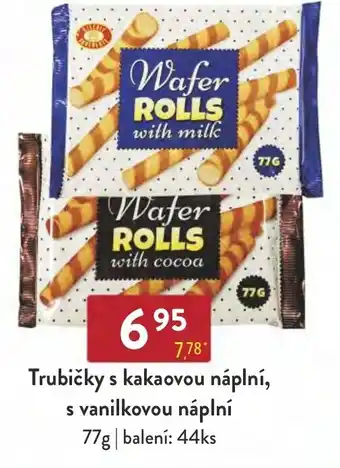 Qanto Trubičky s kakaovou náplní, s vanilkovou náplní 77g nabídka