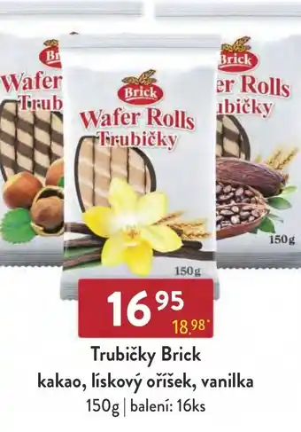 Qanto Trubičky Brick kakao, lískový oříšek, vanilka 150g nabídka