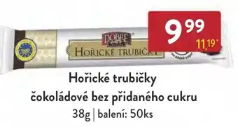 Qanto Hořické trubičky čokoládové bez přidaného cukru 38g nabídka