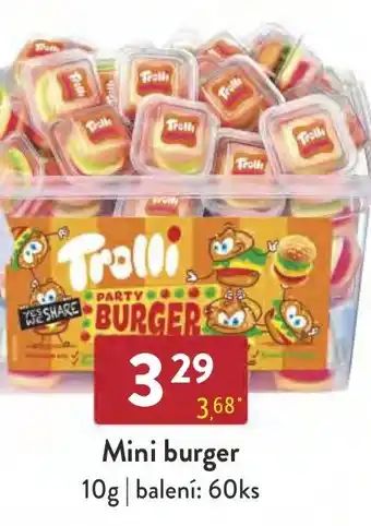 Qanto Mini burger 10g nabídka