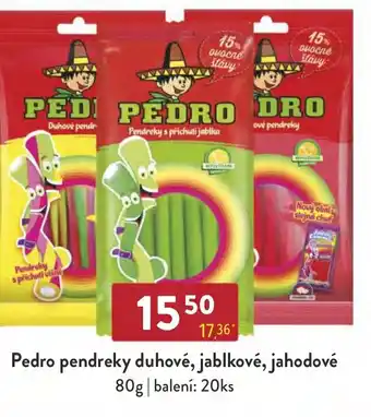 Qanto Pedro pendreky duhové, jablkové, jahodové 80g nabídka