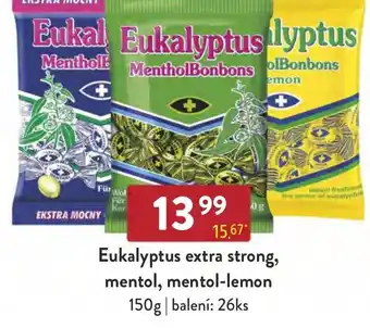 Qanto Eukalyptus extra strong, mentol, mentol-lemon 150g nabídka
