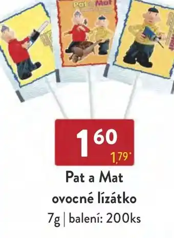Qanto Pat a Mat ovocné lízátko 7g nabídka