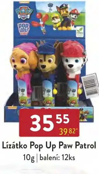 Qanto Lízátko Pop Up Paw Patrol 10g nabídka
