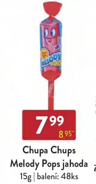 Qanto Chupa Chups Melody Pops jahoda 15g nabídka