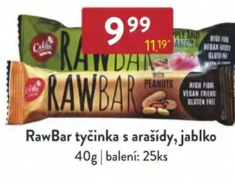 Qanto RawBar tyčinka s arašídy, jablko 40g nabídka