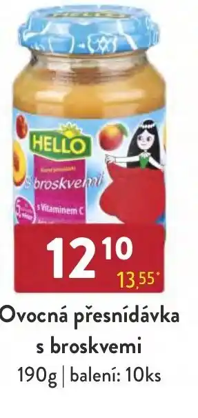 Qanto Ovocná přesnídávka s broskvemi 190g nabídka