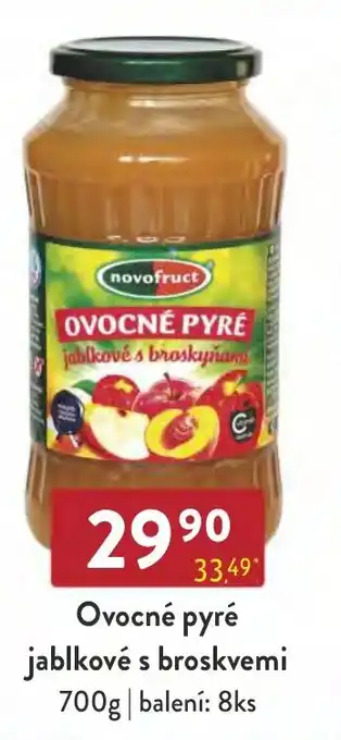 Qanto Ovocné pyré jablkové s broskvemi 700g nabídka