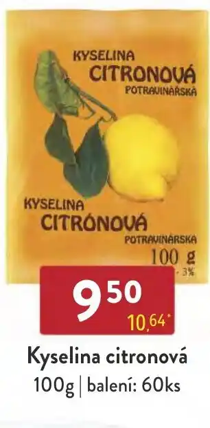 Qanto Kyselina citronová 100g nabídka