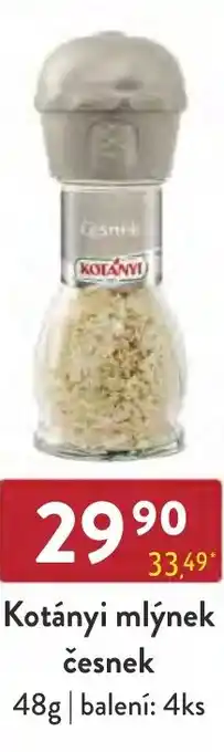 Qanto Kotányi mlýnek česnek 48g nabídka