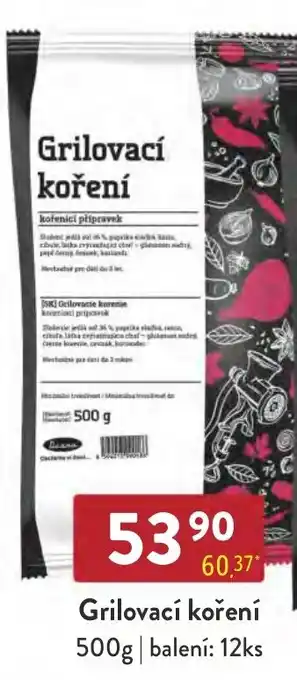 Qanto Grilovací koření 500g nabídka