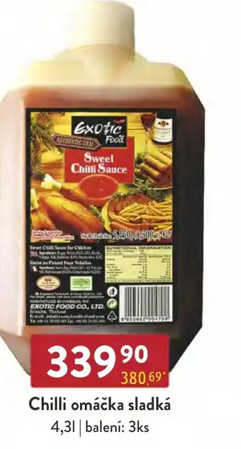 Qanto Chilli omáčka sladká 4,3L nabídka
