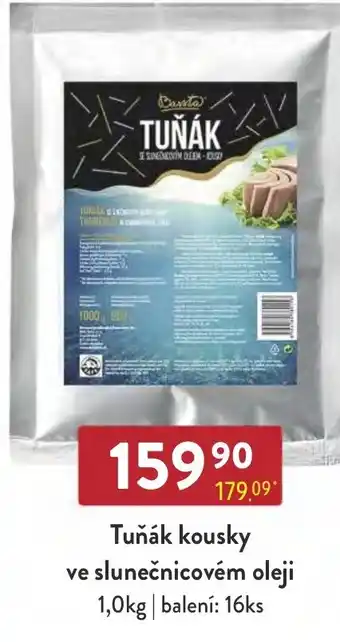 Qanto Tuňák kousky ve slunečnicovém oleji 1,0kg nabídka