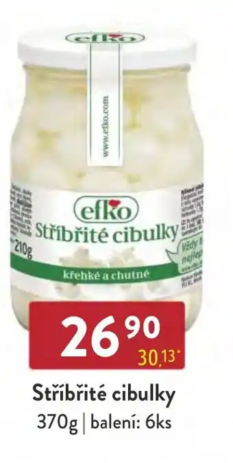 Stříbřité cibulky 370g