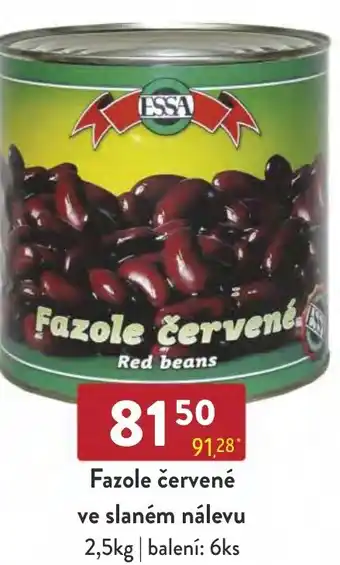 Qanto Fazole červené ve slaném nálevu 2,5kg nabídka