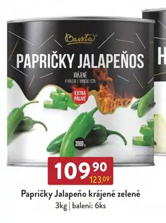 Qanto Papričky Jalapeňo krájené zelené 3kg nabídka