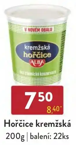 Qanto Hořčice kremžská 200g nabídka