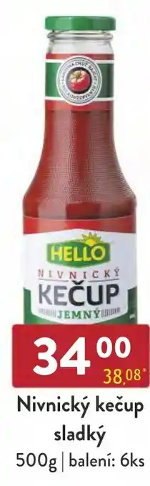 Qanto Nivnický kečup sladký 500g nabídka