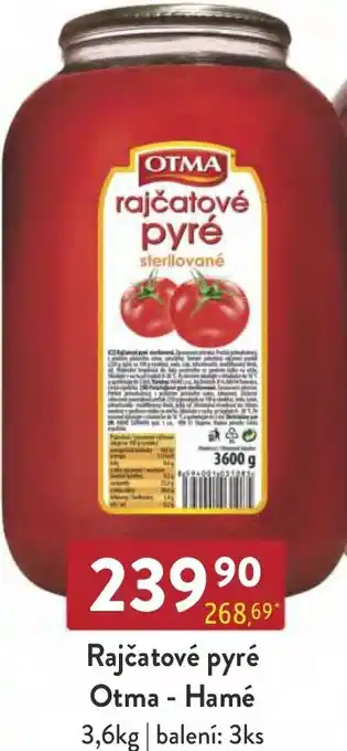 Qanto Rajčatové pyré Otma - Hamé 3.6kg nabídka