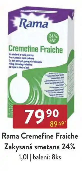 Qanto Rama Cremefine Fraiche Zakysaná smetana 24% 1,0L nabídka