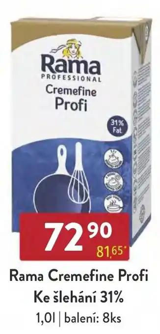 Qanto Rama Cremefine Profi Ke šlehání 31% 1.0L nabídka