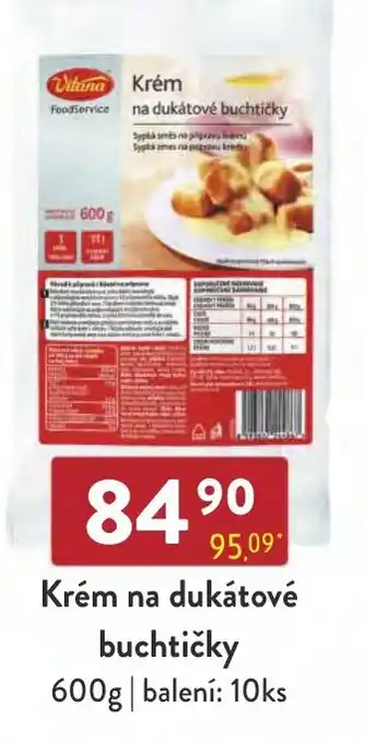 Qanto Krém na dukátové buchtičky 600g nabídka