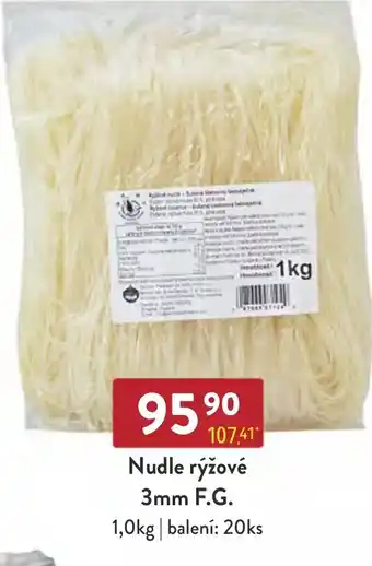Qanto Nudle rýžové 3mm F.G. 1.0kg nabídka