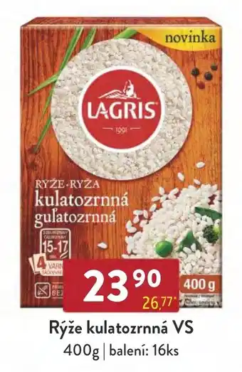 Qanto Rýže kulatozrnná VS 400g nabídka