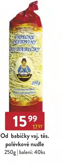 Qanto Od babičky vaj. těs. polévkové nudle 250g nabídka