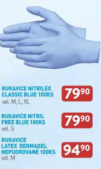 Qanto RUKAVICE NITRIL FREE BLUE 100KS nabídka