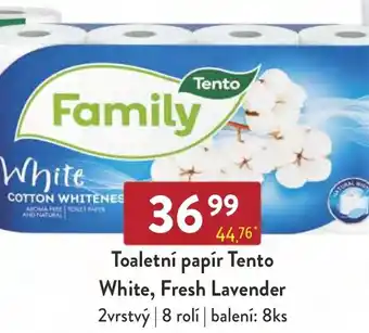 Qanto Toaletní papír Tento White, Fresh Lavender nabídka