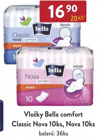 Qanto Vložky Bella comfort Classic Nova 10ks, Nova 10ks nabídka