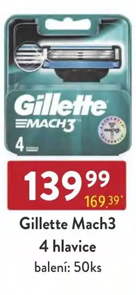 Qanto Gillette Mach3 4 hlavice nabídka
