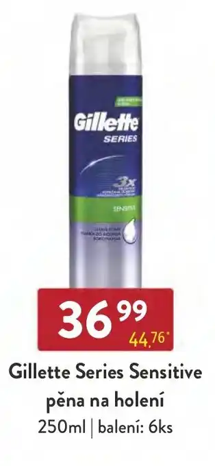 Qanto Gillette Series Sensitive pěna na holení 250ml nabídka