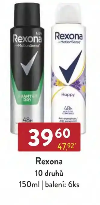 Qanto Rexona 10 druhů 150ml nabídka