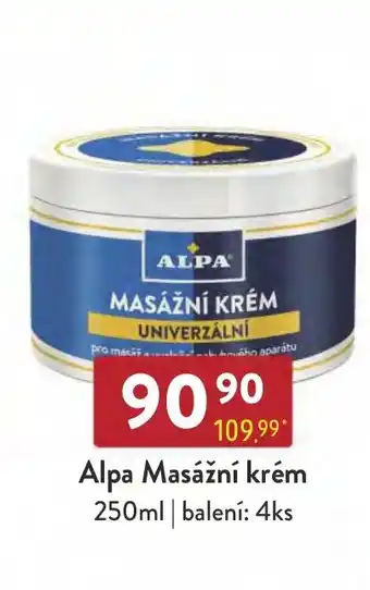 Qanto Alpa Masážní krém 250ml nabídka