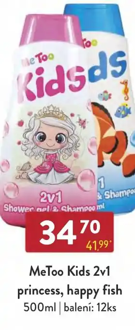 Qanto MeToo Kids 2v1 princess, happy fish 500ml nabídka