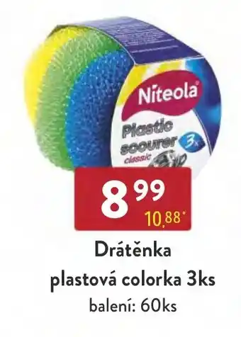 Drátěnka plastová colorka 3ks