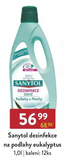 Qanto Sanytol dezinfekce na podlahy eukalyptus 1,0L nabídka
