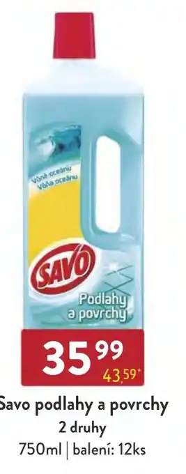 Qanto Savo podlahy a povrchy 2 druhy 750ml nabídka