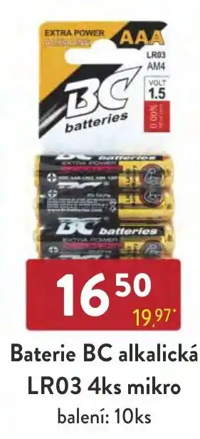 Qanto Baterie BC alkalická LR03 4ks mikro nabídka