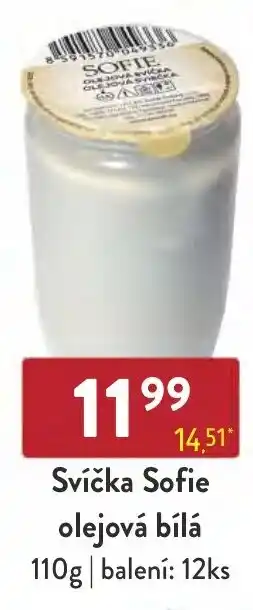 Qanto Svíčka Sofie olejová bílá 110g nabídka