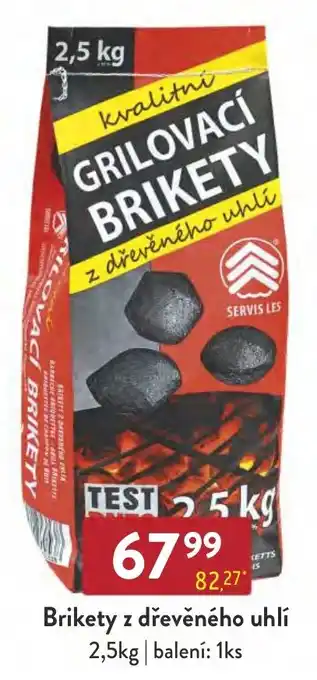 Brikety z dřevěného uhlí